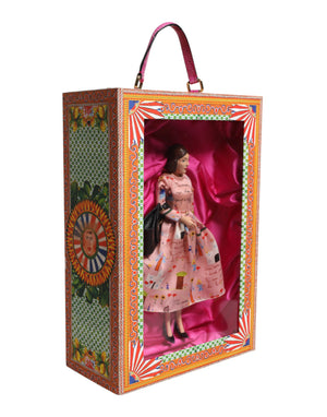 Dolce & Gabbana Pink Dress Ceramic Porcelain Fashion Leather Sicily Dolls