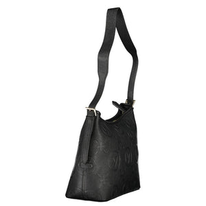 Mario Valentino Black Polyurethane Women Handbag