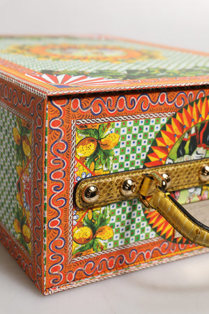 Dolce & Gabbana Red Dress Ceramic Porcelain Fashion Box Leather Sicily Dolls