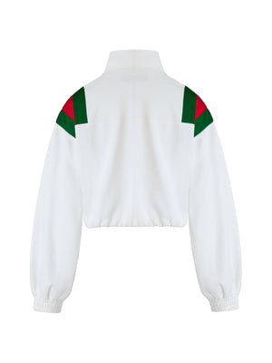 Gucci White Polyester Logo Sweatshirt