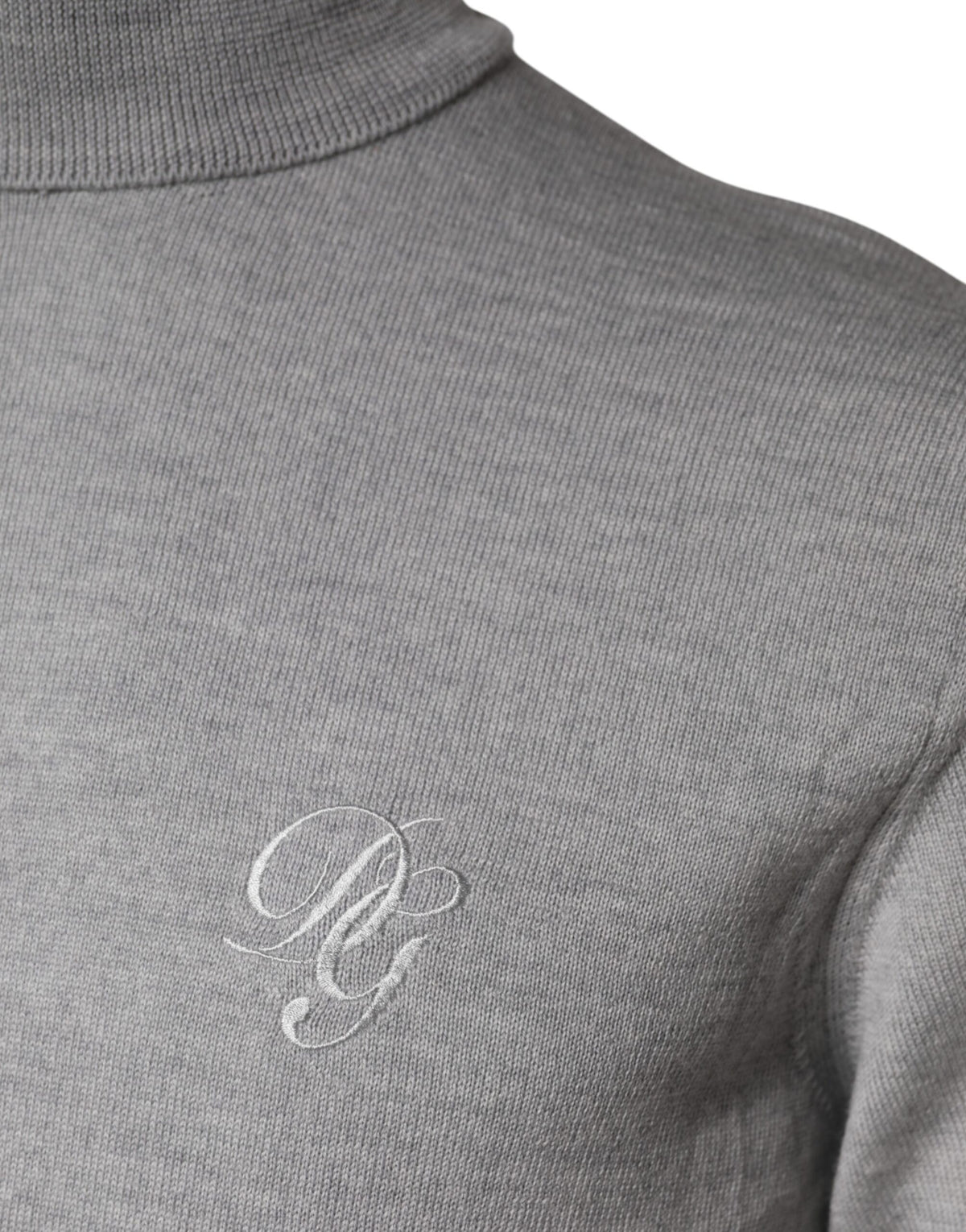 Dolce & Gabbana Gray Wool Knitted Men Pullover Sweater