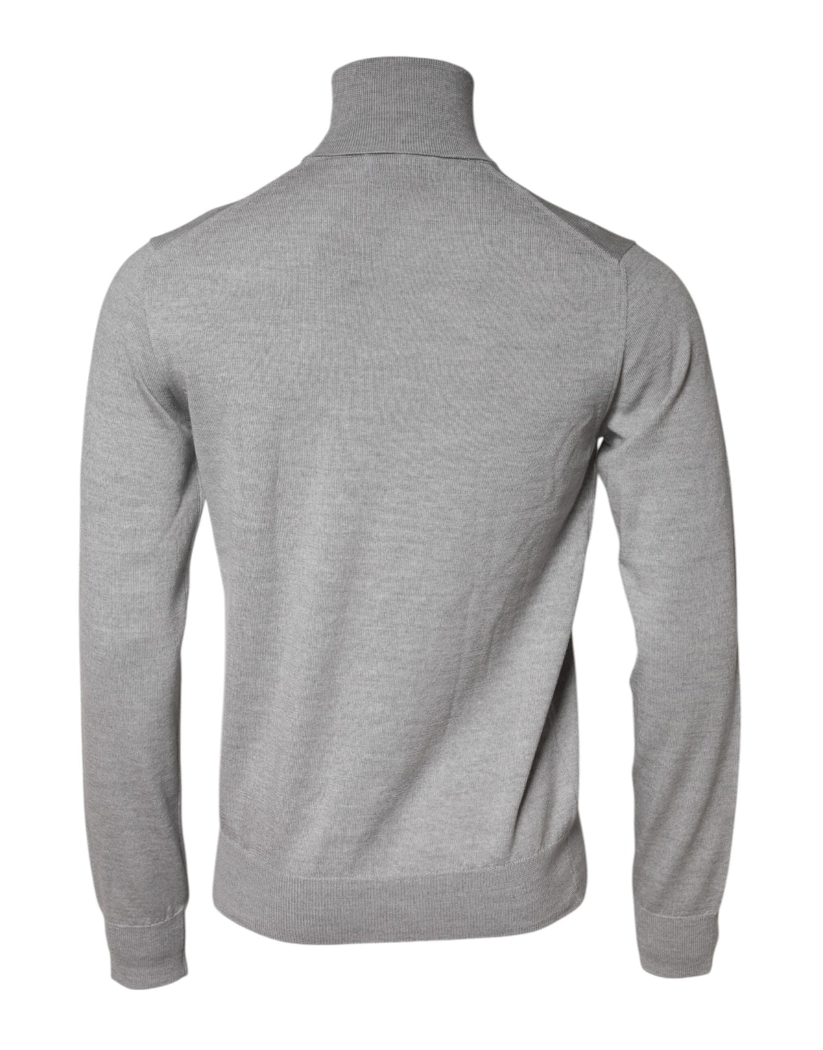 Dolce & Gabbana Gray Wool Knitted Men Pullover Sweater