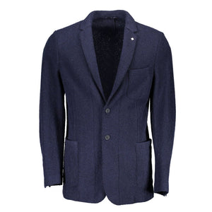 Gant Blue Wool Men Jacket