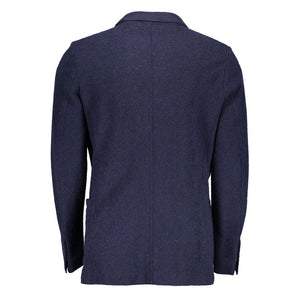 Gant Blue Wool Men Jacket