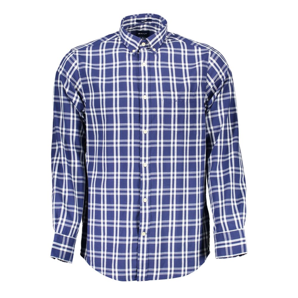 Gant Blue Cotton Men Shirt
