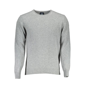 North Sails Gray Wool Men Sweater