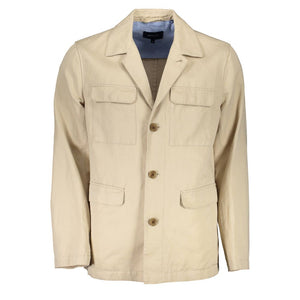 Gant Beige Cotton Men Jacket