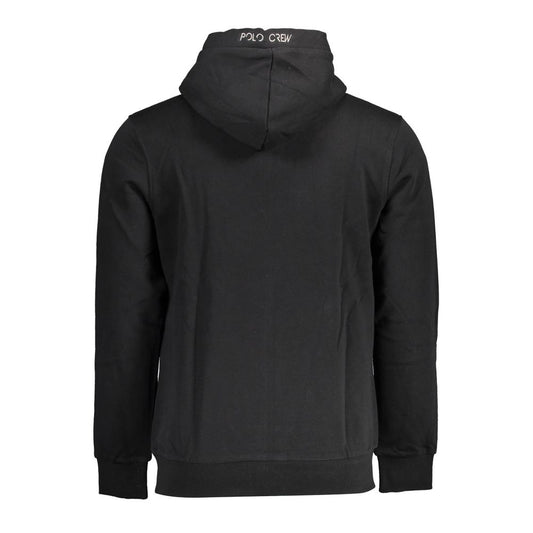La Martina Black Cotton Sweatshirt