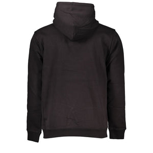 Tommy Hilfiger Black Cotton Men's Sweater Hoodie