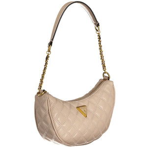Guess Jeans Beige Polyurethane Women Shoulder Bag