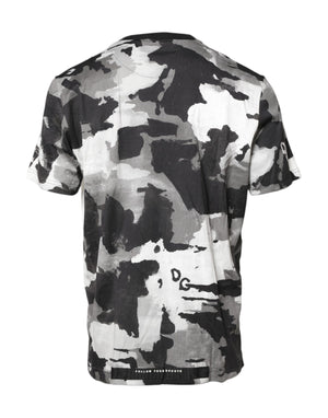 Dolce & Gabbana Multicolor Camouflage Crew Neck T-shirt
