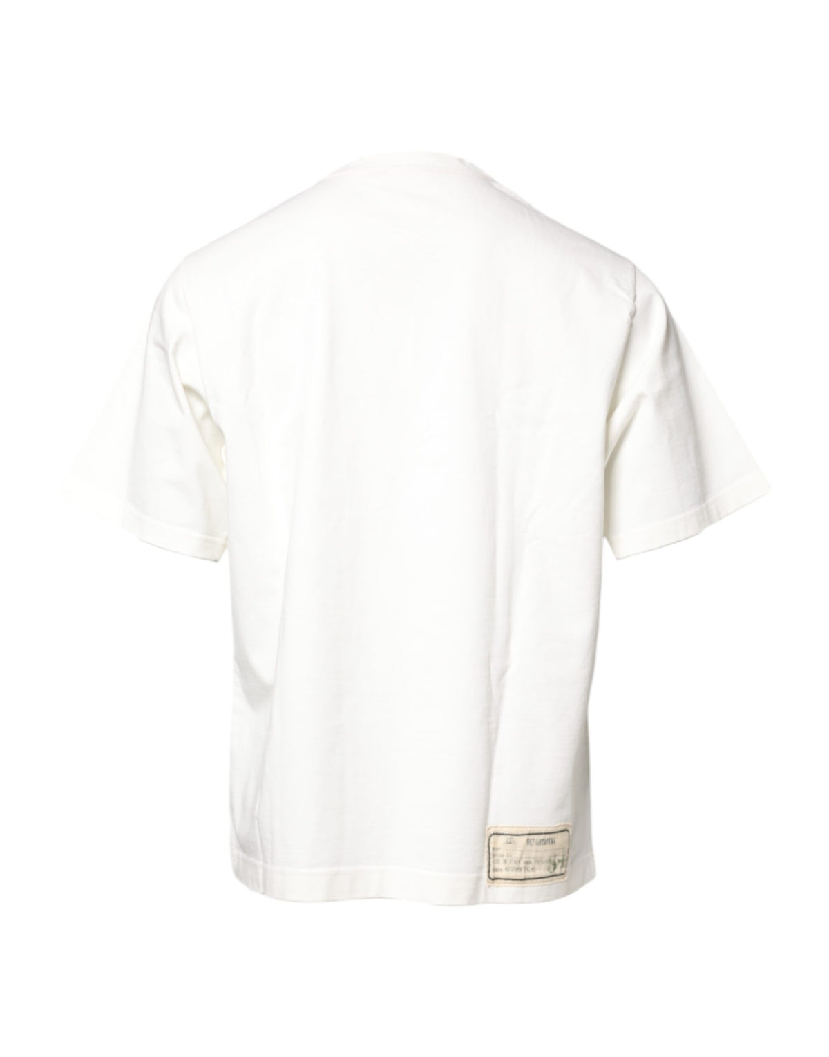 Dolce & Gabbana White LOVE & PEACE Print Crew Neck T-shirt