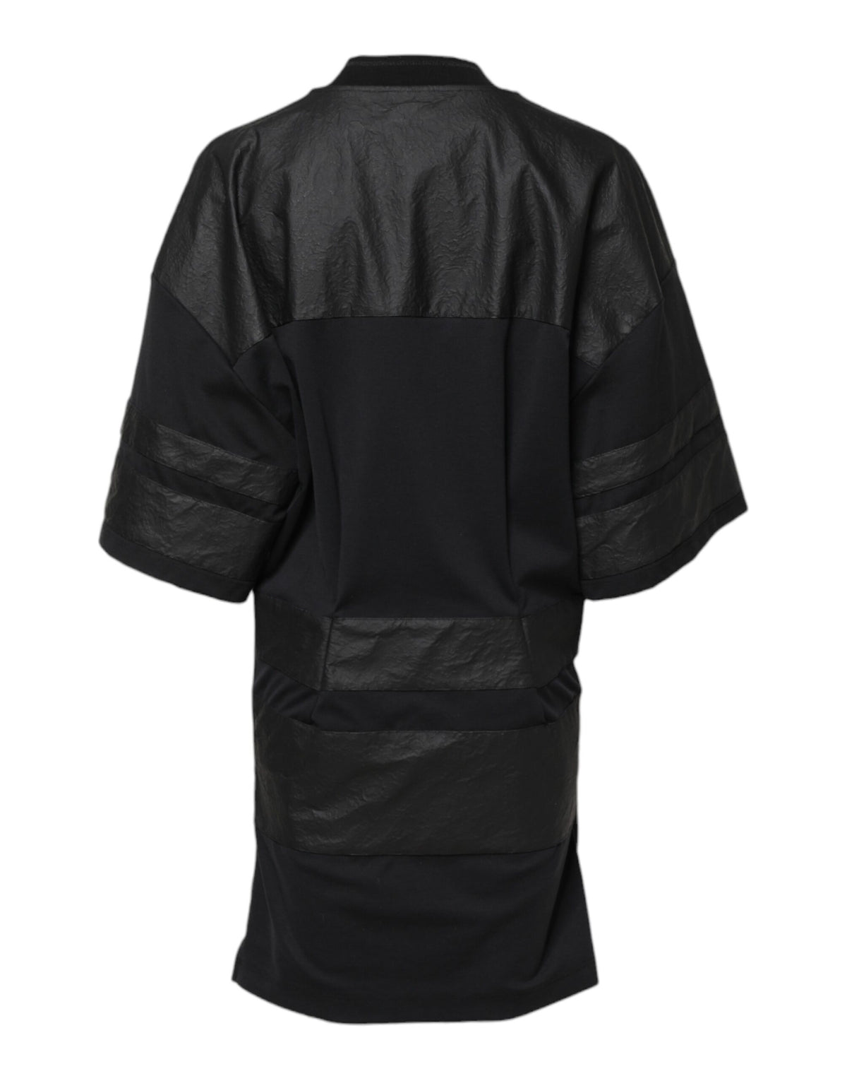 Dolce & Gabbana Black Cotton Short Sleeves V-neck T-shirt