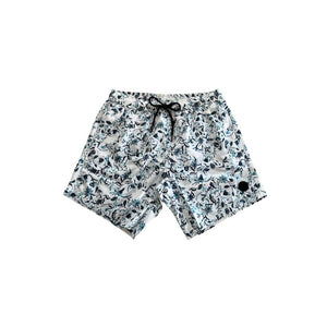 Trussardi Beachwear White Polyester Men Swim Shorts