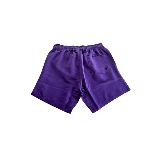 Trussardi Beachwear Purple Polyester Men Swim Short