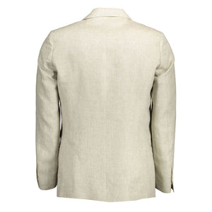 Gant Beige Linen Jackets & Coat