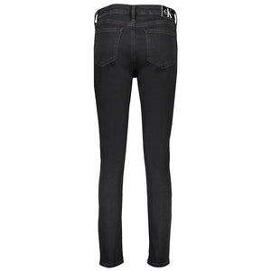 Calvin Klein Black Cotton Women's Skinny Jean