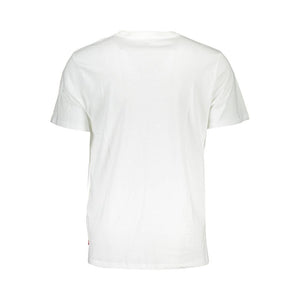 Levi's White Cotton Men T-Shirt
