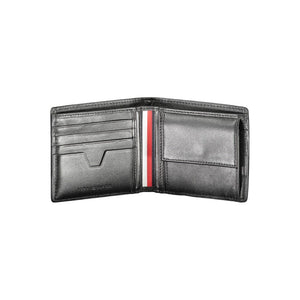 Tommy Hilfiger Black Leather Men Wallet