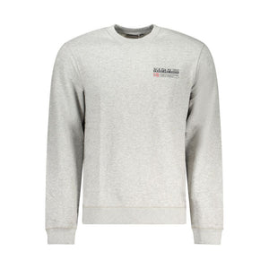 Napapijri Gray Cotton Men Sweater