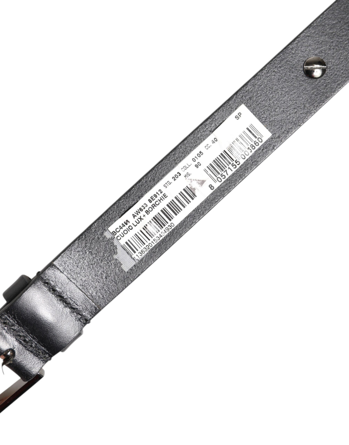 Dolce & Gabbana Black Luxury Leather DG Studs Buckle Belt