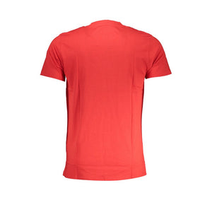 Cavalli Class Rosso Cotton Men T-Shirt