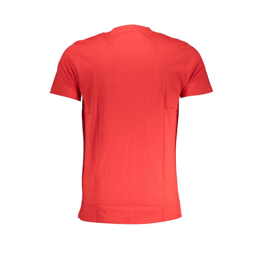 Cavalli Class Rosso Cotton Men T-Shirt