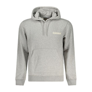 Napapijri Grigio Cotton Men Sweatshirt