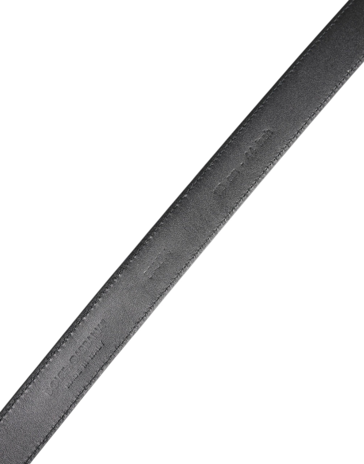 Dolce & Gabbana Black Calf Leather Classic Metal Buckle Belt