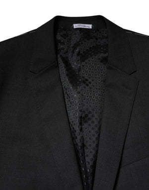 Dolce & Gabbana Dark Gray MARTINI Single Breasted Jacket