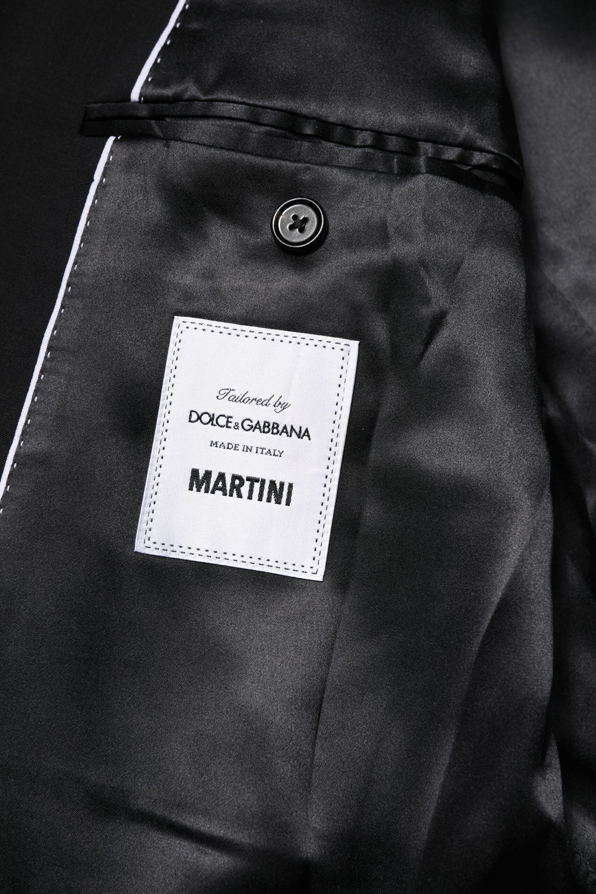 Dolce & Gabbana Black MARTINI Double Breasted Suit Jacket