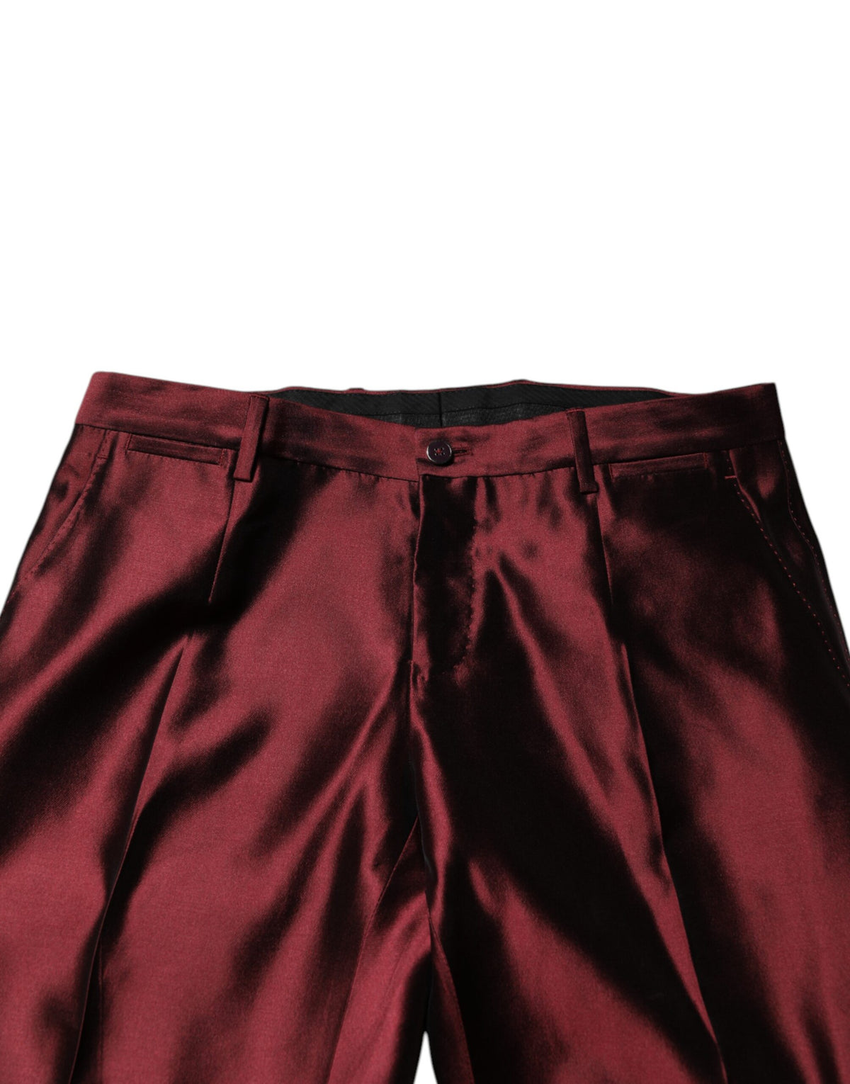 Dolce & Gabbana Bordeaux Silk 2 Piece Single Breasted Suit