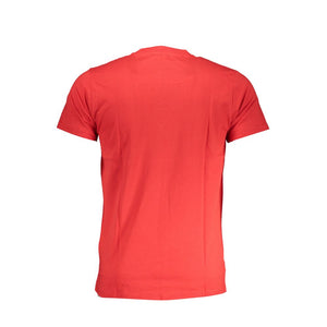 Cavalli Class Rosso Cotton Men T-Shirt