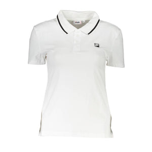 Fila White Cotton Womens Polo Shirt