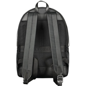 Tommy Hilfiger Black Polyester Men Backpack
