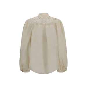 Zimmermann Cream Ramie Blouse