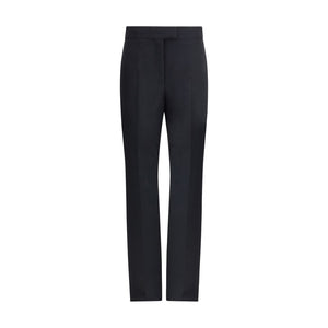 Ferragamo Black Viscose Casual Pants