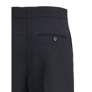 Ferragamo Black Viscose Casual Pants