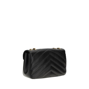 Saint Laurent Black Calf Leather Bos Taurus Shoulder Bag