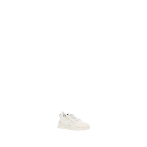 Fendi White Calf Leather Bos Taurus Athletic Sneakers