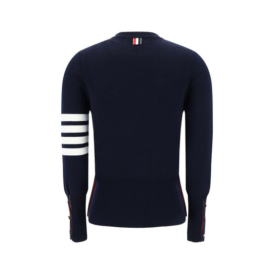 Thom Browne Blue Fleece Wool Sweatshirt