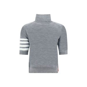 Thom Browne Gray Polyamide Turtleneck