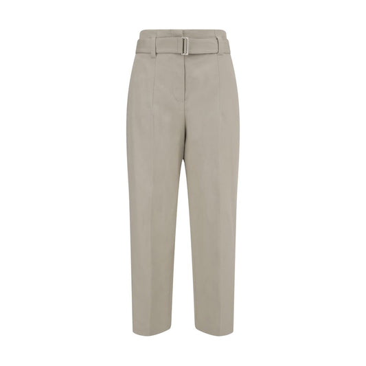 Brunello Cucinelli Cream Cotton Casual Pants