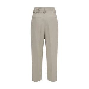 Brunello Cucinelli Cream Cotton Casual Pants