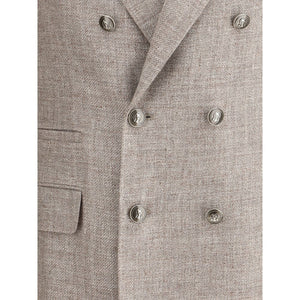 Brunello Cucinelli Light Brown Linen Blazer
