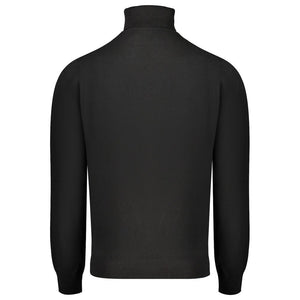 Norway 1963 Black Wool Mens Sweater Turtleneck