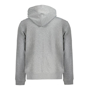 Calvin Klein Gray Recycled Polyester Men Hoodie