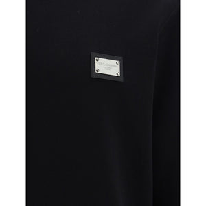 Dolce & Gabbana Black Cotton Sweatshirt