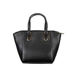 Tommy Hilfiger Black Polyurethane Women Handbag
