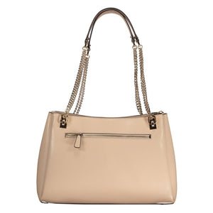 Guess Jeans Beige Polyurethane Women Handbag